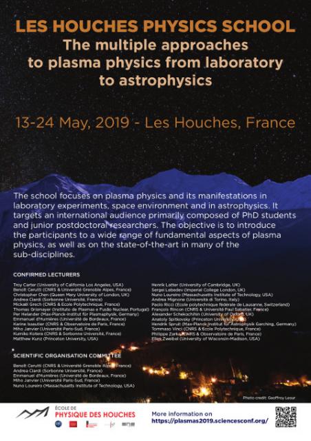 Les Houches: The multiple approaches to plasma physics from laboratory astrophysics